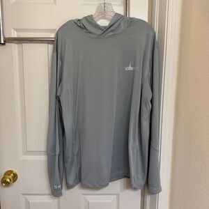 NWOT Habit Men's Solar-Factor UPF 40+ Performance Hoodie Grey XL